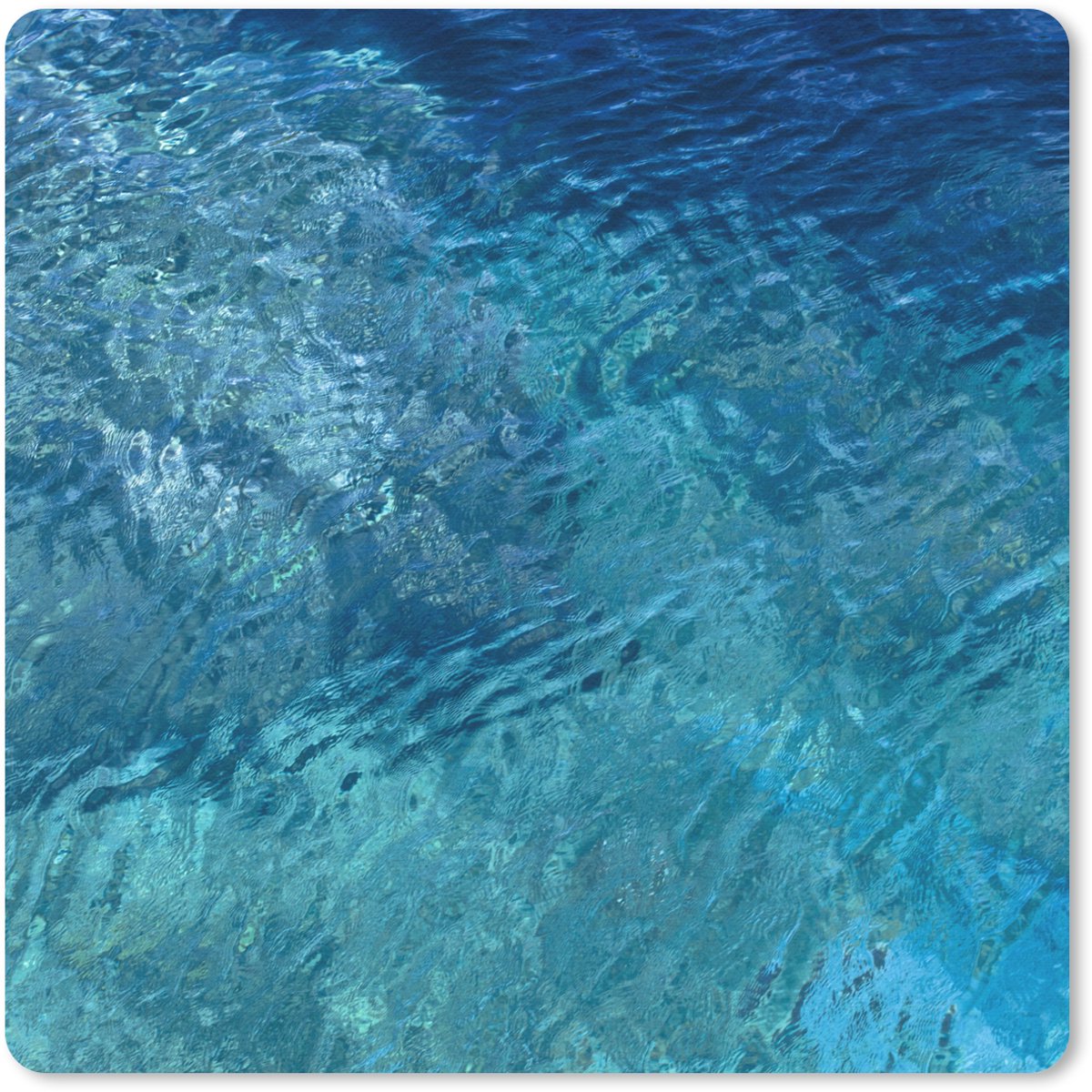Muismat 30x30 cm - Mousepad Zee - Golf - Water - Muismatten