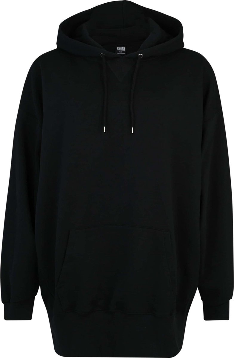 Urban Classics Long Oversized Hoodie Trui met capuchon 4XL Zwart