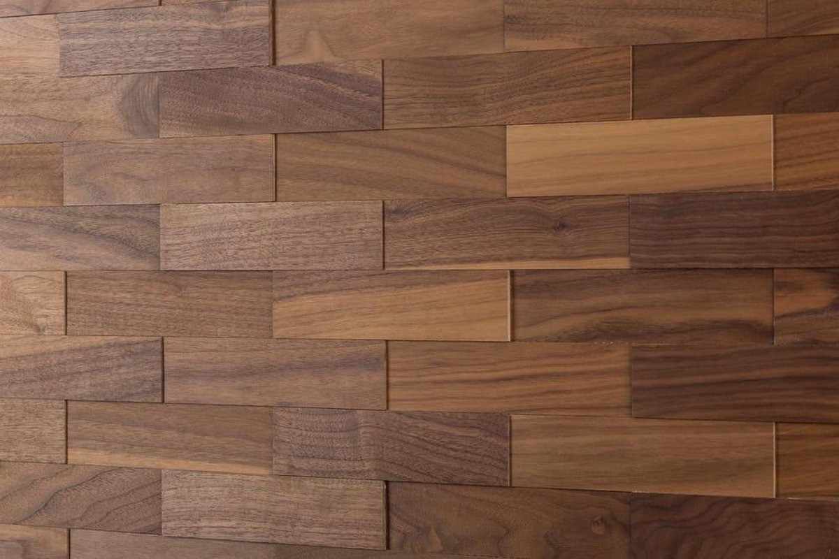 wodewa lambrisering hout 3Dlook walnoot, geolied 1m²