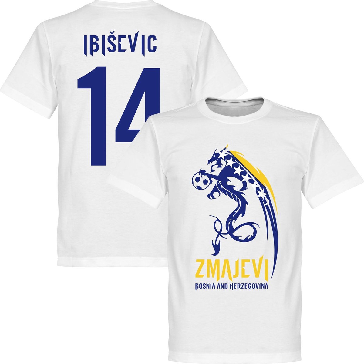 Bosnië & Herzegovina Zmajevi Ibisevic T-Shirt - M