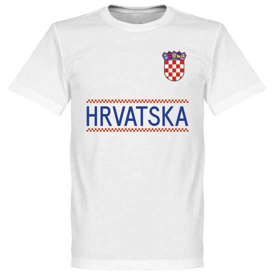 Kroatië Team T-Shirt - Wit - M