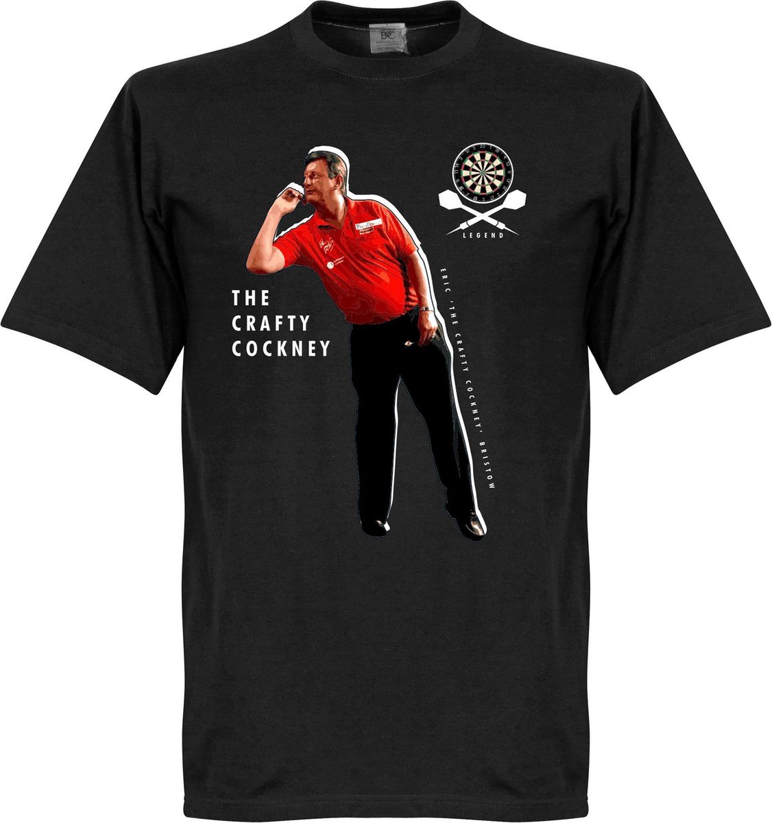 Eric Bristow Darts T-Shirt - Zwart - L