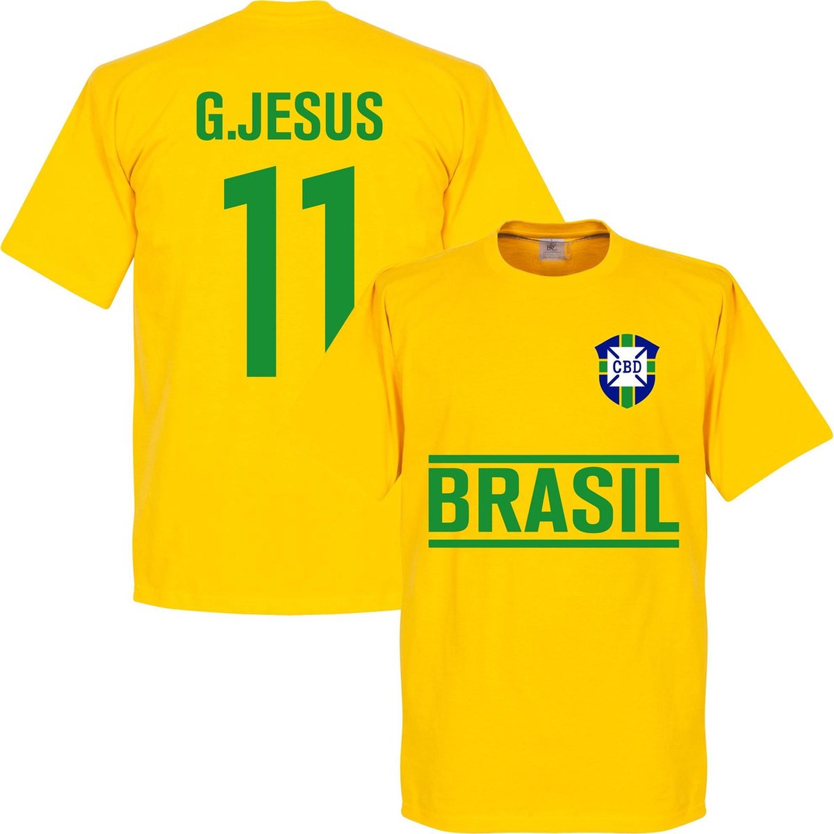 Brazilië G. Jesus Team T-Shirt - L
