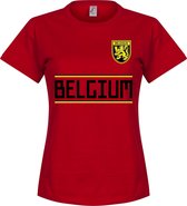België Dames Team T-Shirt - Rood - M