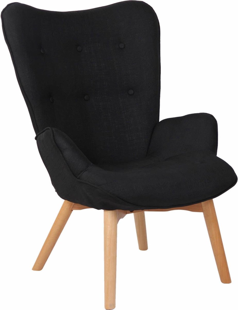 CLP Durham Lounger - Stof zwart