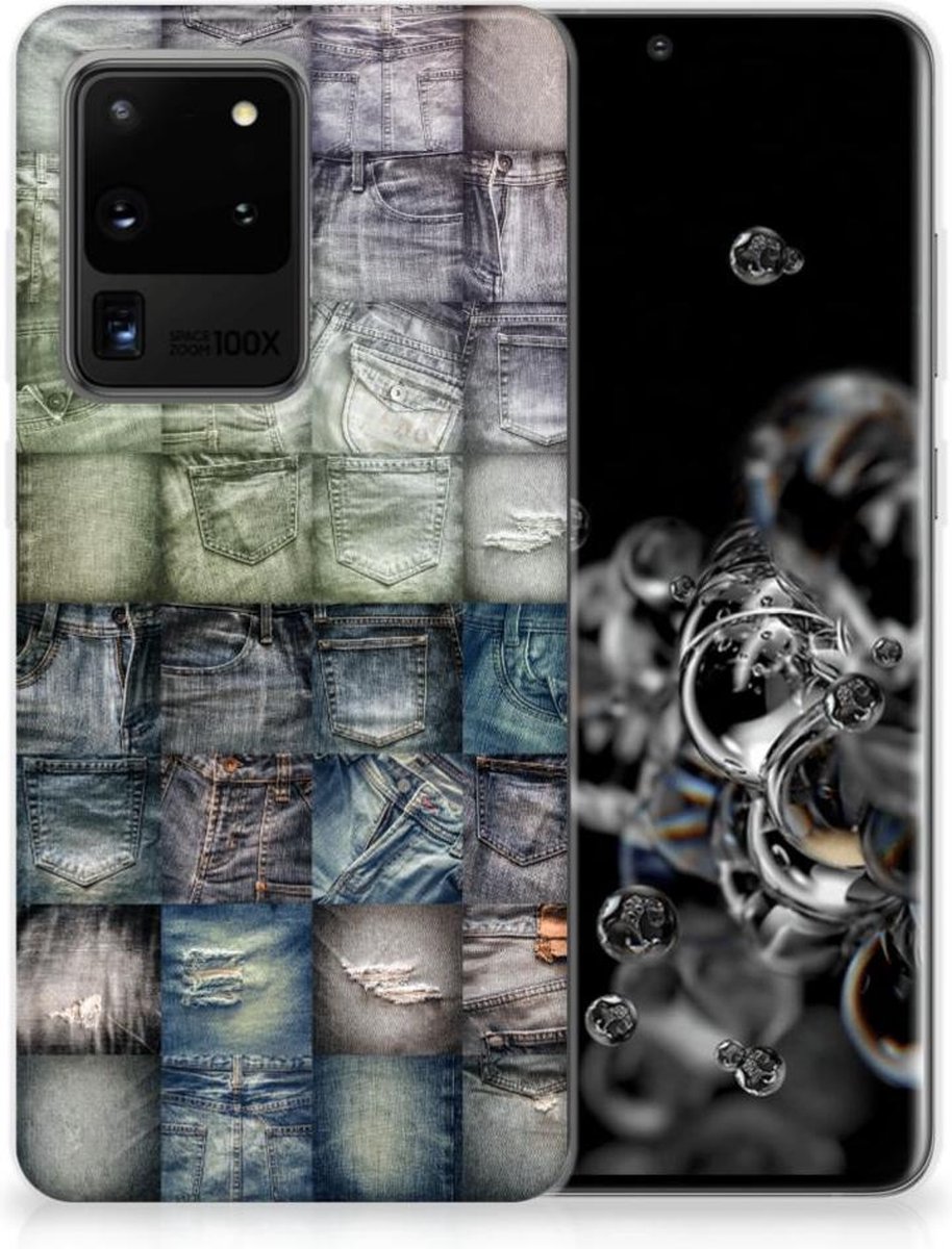 Silicone Back Cover Samsung Galaxy S20 Ultra Spijkerbroeken