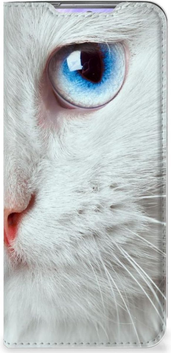 Samsung Galaxy S20 Hoesje maken Witte Kat