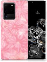 Back Cover Geschikt voor Samsung S20 Ultra TPU Siliconen Hoesje Spring Flowers