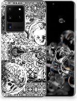 Silicone Back Case Geschikt voor Samsung Galaxy S20 Ultra Skulls Angel