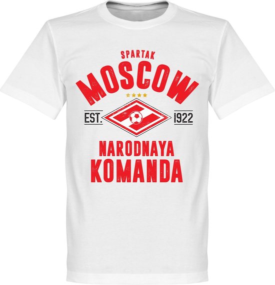 Spartak Moskou Established T-Shirt - Wit - S