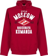 Spartak Moskou Established Hooded Sweater - Rood - XXL