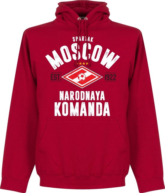 Spartak Moskou Established Hooded Sweater - Rood - XXL