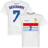 Frankrijk 1998 Deschamps Retro T-Shirt - Wit - XXXXL