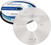 Bluray MediaRange 50GB 10pcs BD-R cake 6x Double Layer