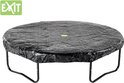 EXIT trampoline afdekhoes, rond, zwart, met EXIT logo.