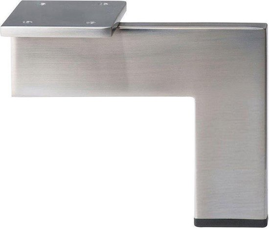 Ongepast vaas Boren RVS / INOX design hoekprofiel meubelpoot 13 cm | bol.com