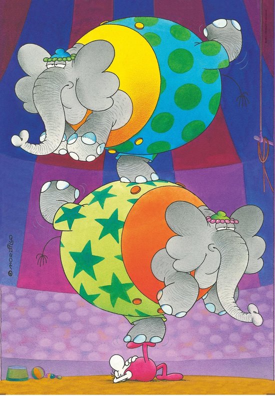 Clementoni Legpuzzel - Supercolor Puzzel Collectie - Mordillo Puzzel - 104 Stukjes, puzzel kinderen - Clementoni