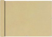 Balkonscherm Oxford textiel 75x600 cm beige