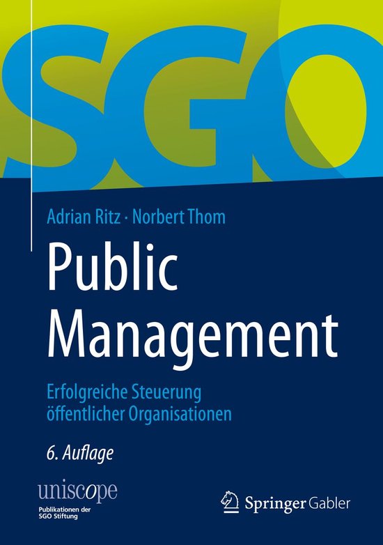 uniscope. Publikationen der SGO Stiftung - Public Management - cover