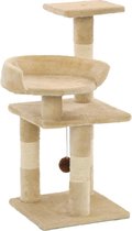 Kattenkrabpaal met sisal krabpalen 65 cm beige