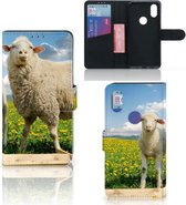 Coque Téléphone Xiaomi Mi Mix 2s Flip Housse Moutons Et D'Agneaux