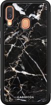 Samsung A40 hoesje - Marmer zwart | Samsung Galaxy A40 case | Hardcase backcover zwart