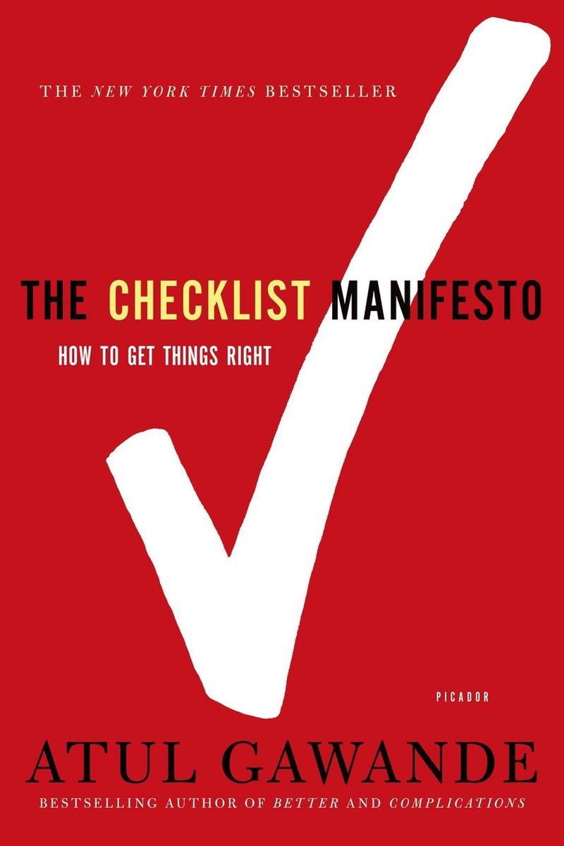 Omslag van The Checklist Manifesto
