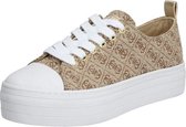 Guess Brigs 5 Active Lady Dames Sneakers - Beige/Bruin - Maat 40