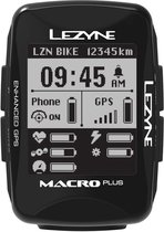 Lezyne Macro Plus GPS Fietscomputer - Black/Zwart