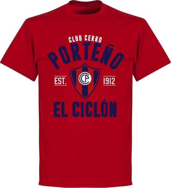Club Cerro Porteno Established T-Shirt - Rood - M