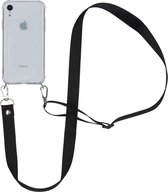 iMoshion Backcover met koord hoesje - Nylon iPhone Xr hoesje - Zwart