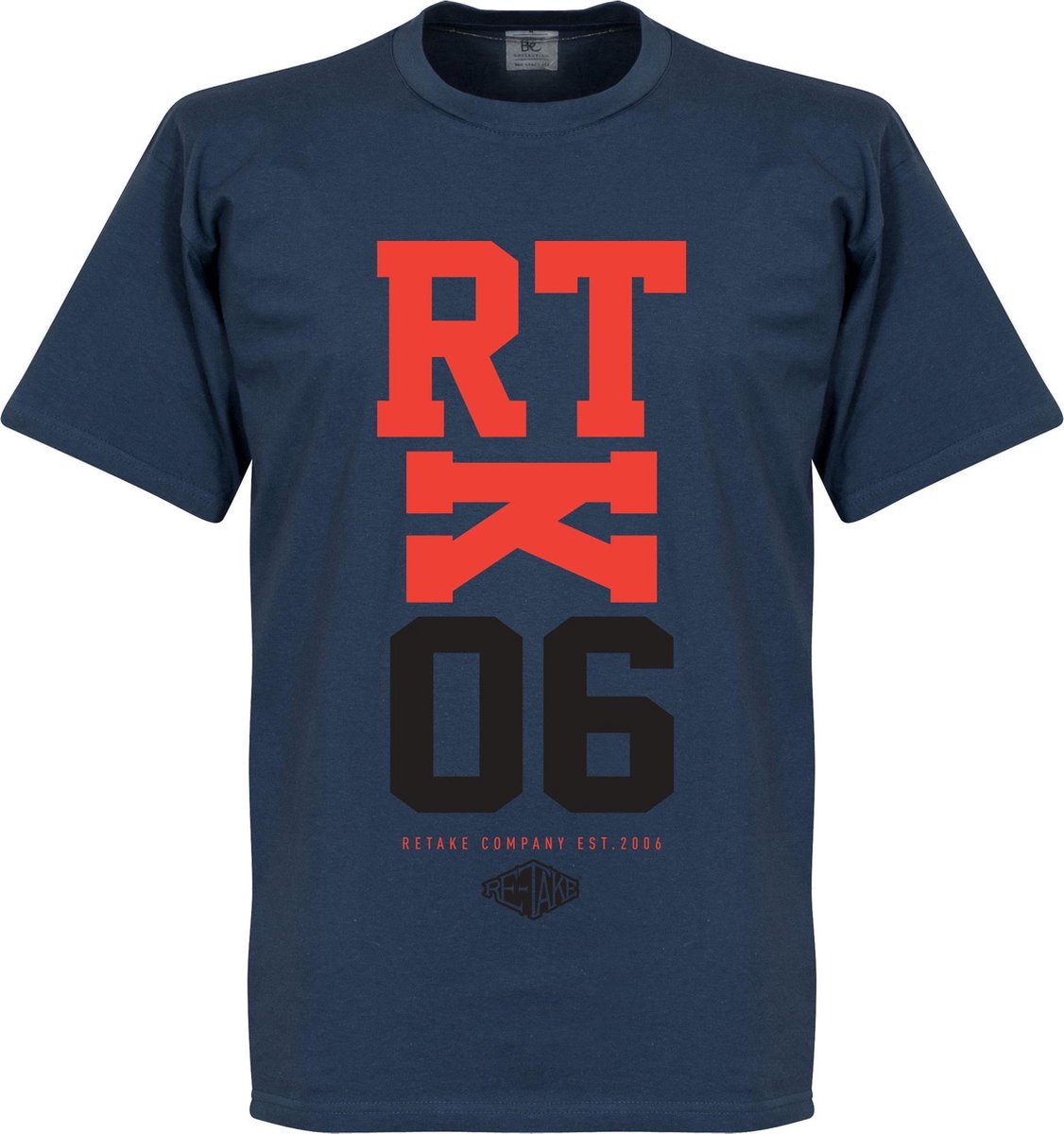 Retake RTK06 T-Shirt - Denim Blauw - L