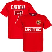 Manchester United Cantona 7 Gallery Team T-Shirt - Rood - M