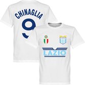 Lazio Roma Chinaglia 9 Team T-Shirt - Wit - XL