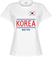 Zuid Korea Team Dames T-Shirt - Wit - S