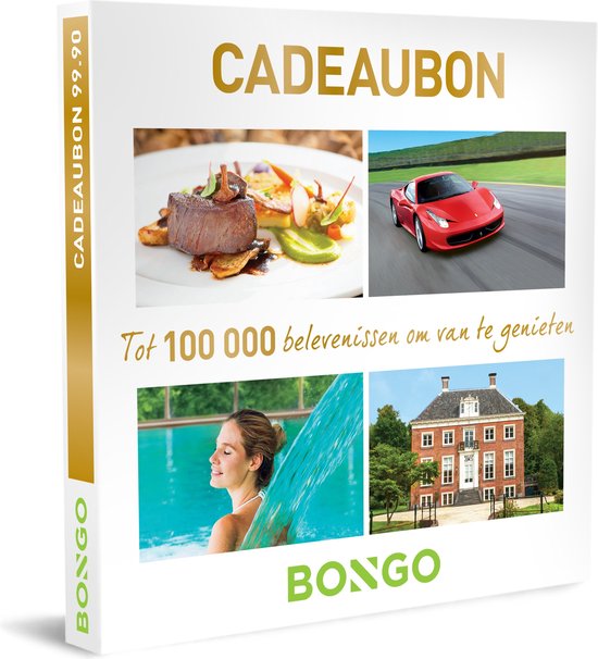 Bongo Bon België - Cadeaubon 99,90 Cadeaubon - Cadeaukaart : Tot 100.000  belevenissen... | bol