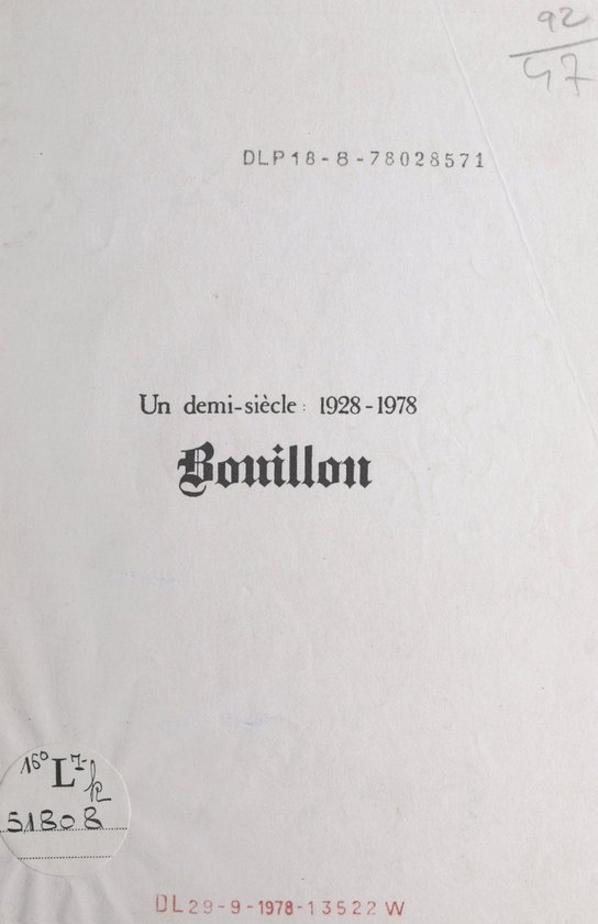 Bouillon - cover