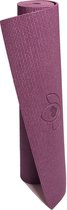 Yogamat sticky extra dik donkerpaars - Lotus - 6 mm