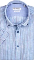 Giordano Korte mouw Overhemd - 106819 Bleu (Maat: XXL)