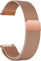 Bracelet Milanais de Luxe Samsung Galaxy Watch Active 1/2 20MM |Convient pour: version 40 & 44 MM|Or rose / Or rose| Qualité premium |Taille unique| ACIER INOXYDABLE |TrendParts