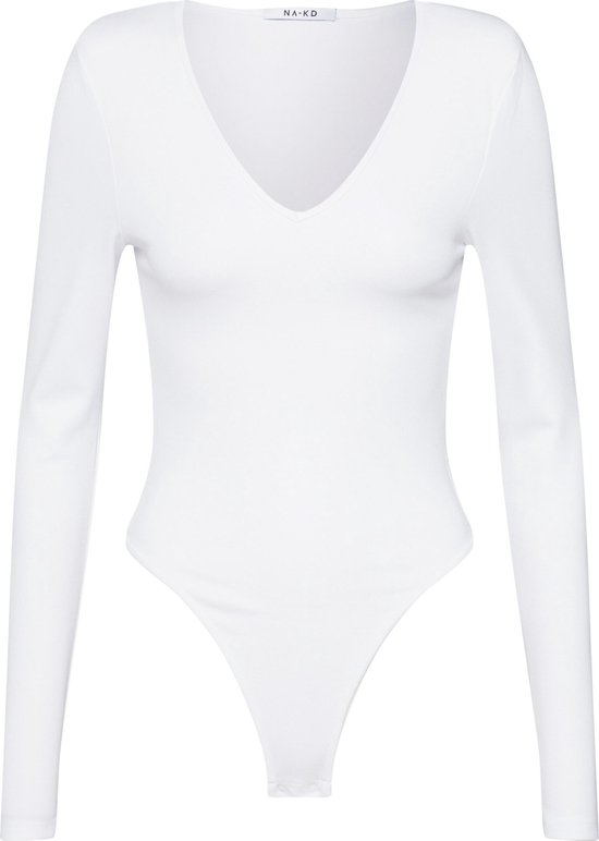 Na-kd shirt body shoulder bodysuit Wit-xl | bol.com