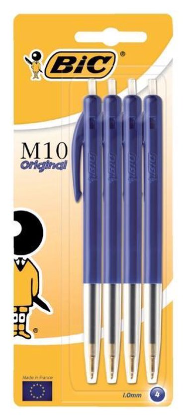 Balpen Bic M10 Blauw Voordeelpak 100 Pennen kopen