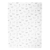 Serviette de cuisine | 50 * 70 centimètres | Gris | 100% coton | Rectangle | chiens | Clayre & Eef | DOF42