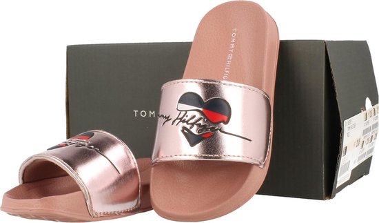 Tommy Hilfiger Badslipper Meisjes Pool Slide Maat 36/33 - Rosegold | 32 |  bol.com