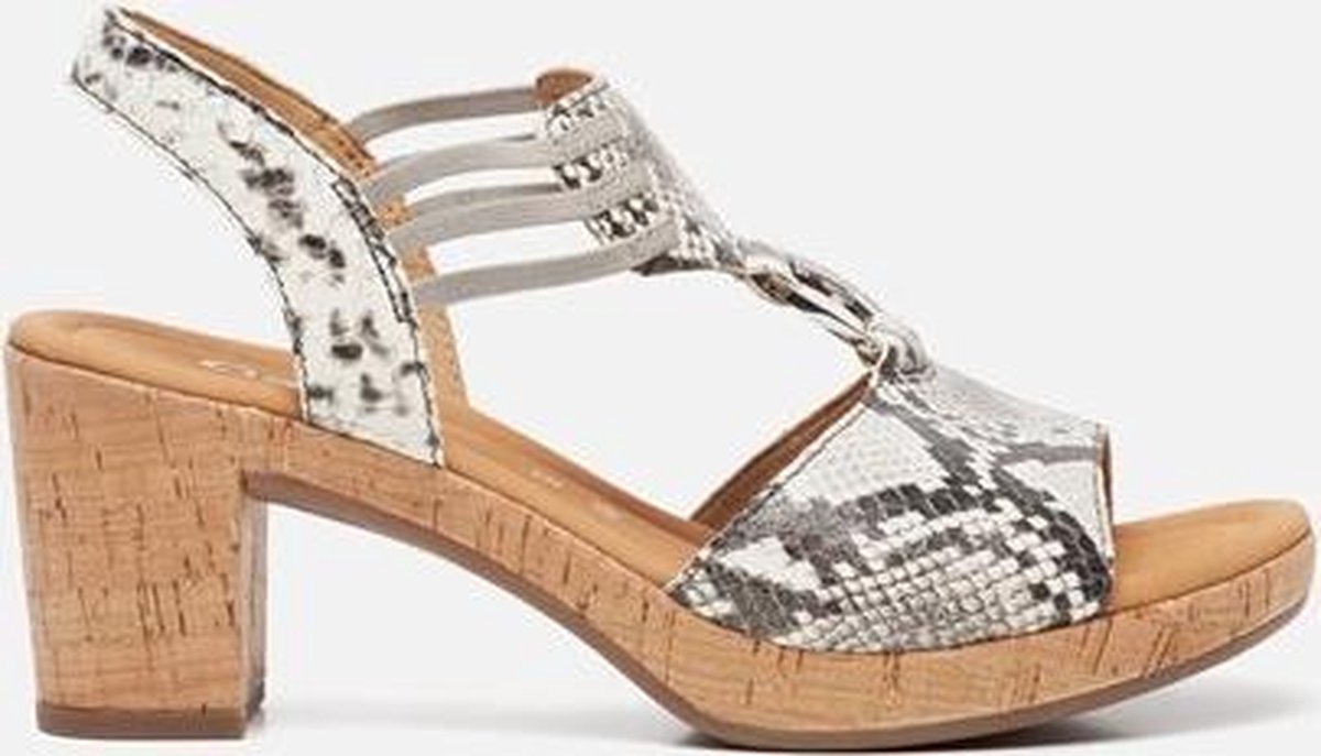 Gabor Sandalen met hak slangenprint - Maat 43 | bol.com