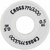 Lifemaxx Crossmaxx Elite Fractional Plate - Halterschijf - Gewichten - 50 mm - Wit - 0.5 kg