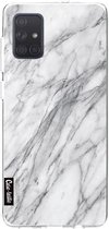 Casetastic Samsung Galaxy A71 (2020) Hoesje - Softcover Hoesje met Design - Marble Contrast Print