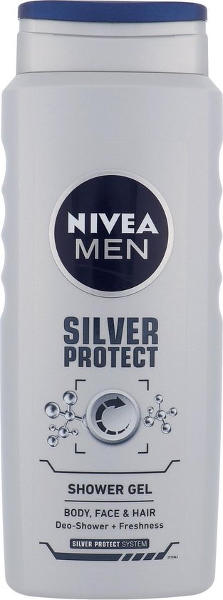 Nivea - Silver Protect Shower Gel for Men - 500ml | bol.com