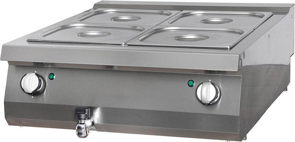 Heavy Duty Bain Marie - Dubbel - 70 cm Diep - Elektrisch