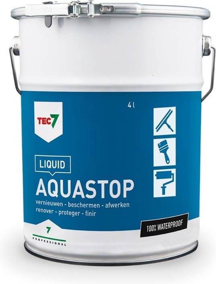 Aquastop Liquid - Voor eenvoudige afdichtingsvlakken - Tec7 - 4 L